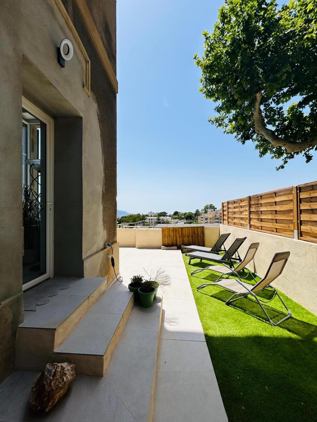 Maisons Detente Jardin, Terrasse Vue Mer Et Spa Marseilles Buitenkant foto
